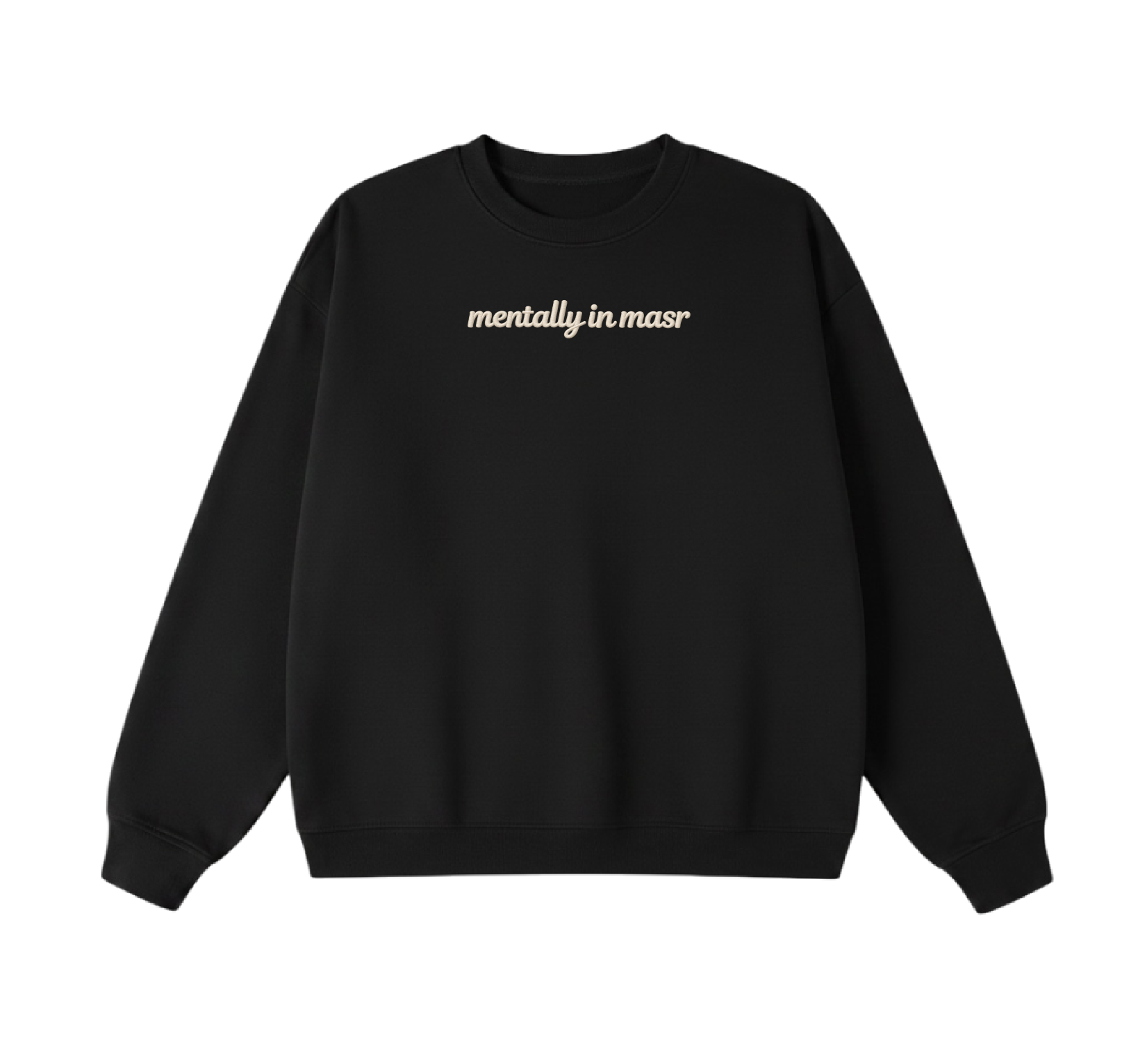 Embroidered Mentally In Masr Crewneck