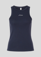 Embroidered Aroosa Rib Tank Top