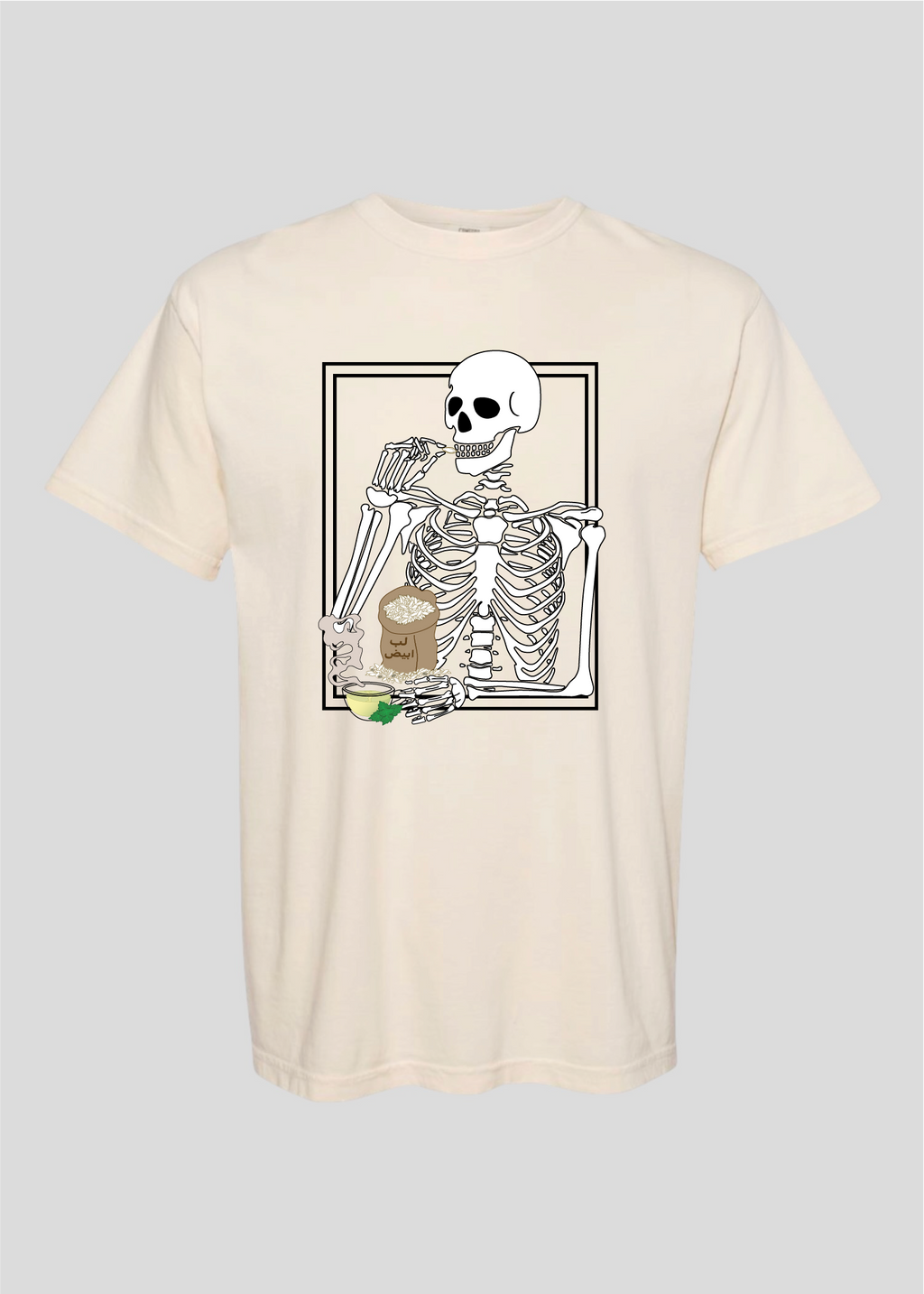 Skeleton Lib (Pumpkin Seeds) and Tea Tee