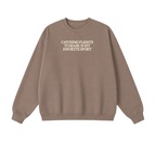 Embroidered Catching Flights to Masr is My Favorite Sport Crewneck