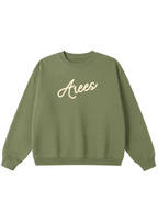 Arees Cursive Script Crewneck