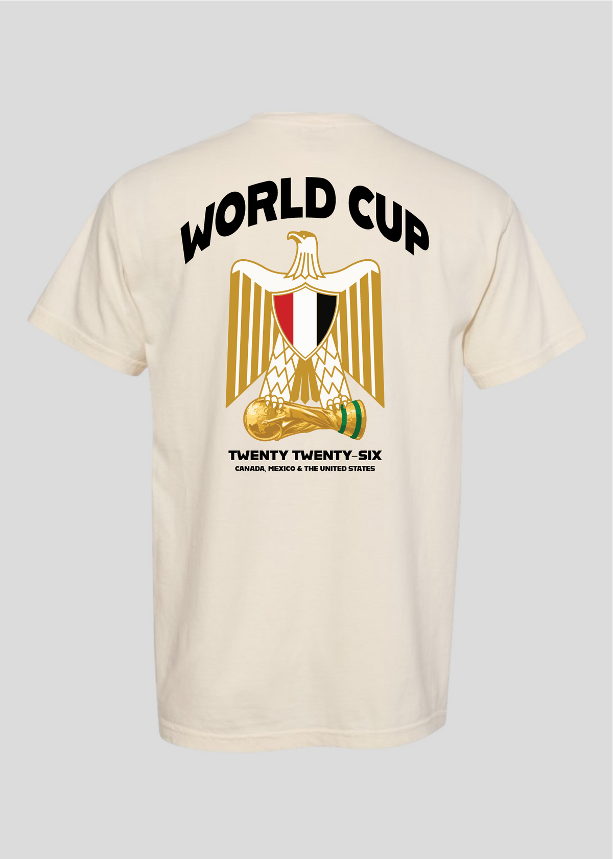 Egypt World Cup: Coat of Arms Eagle Holding Trophy Tee