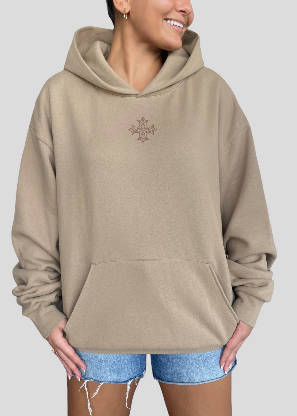 [DEAL HOODIE] Embroidered Unisex Mystery Coptic Cross Hoodie
