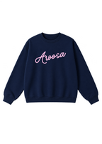 Aroosa Cursive Script Crewneck