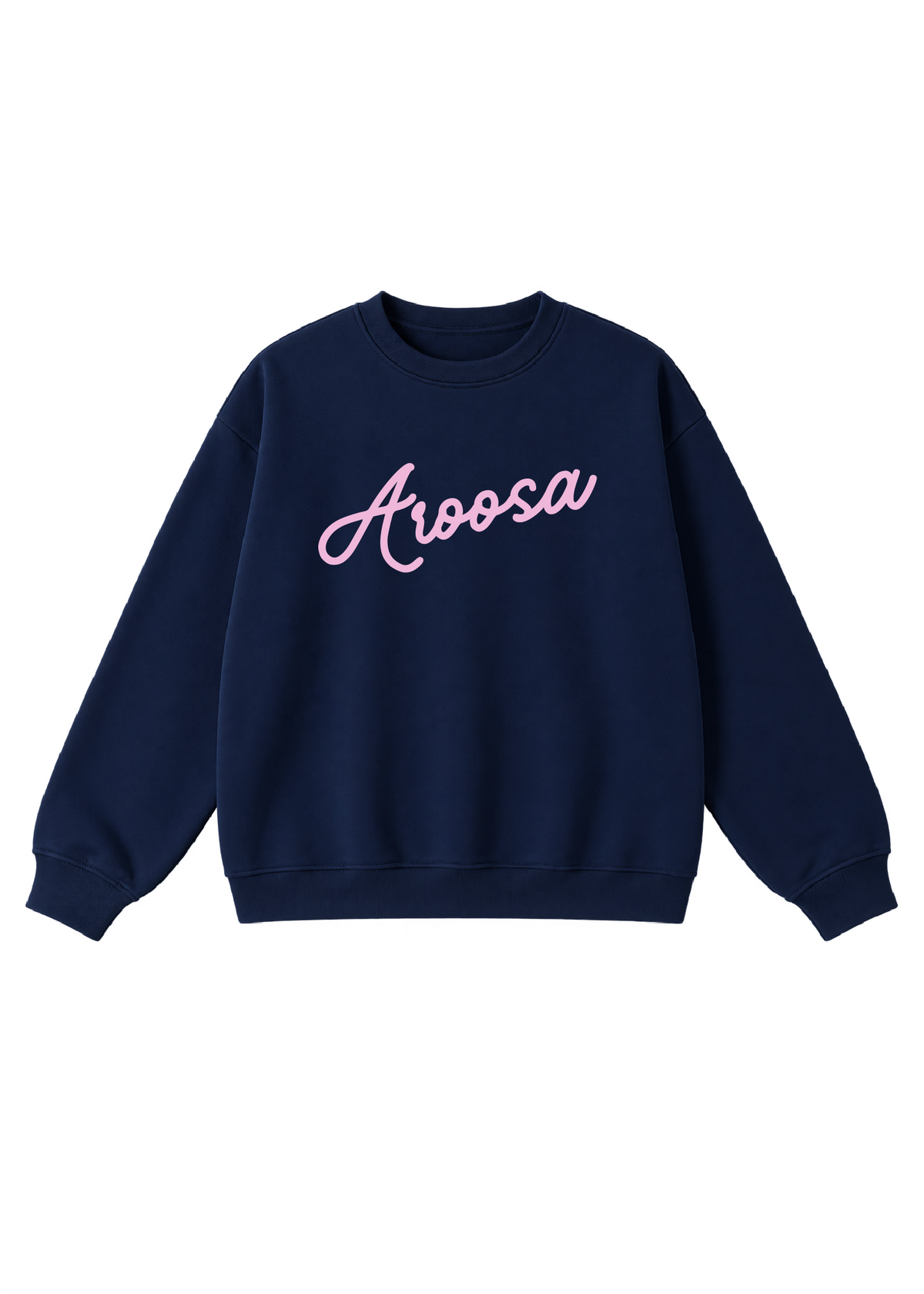 Aroosa Cursive Script Crewneck