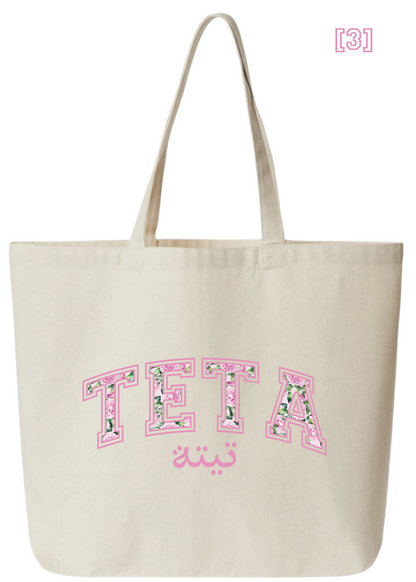 Floral Teta Jumbo Tote