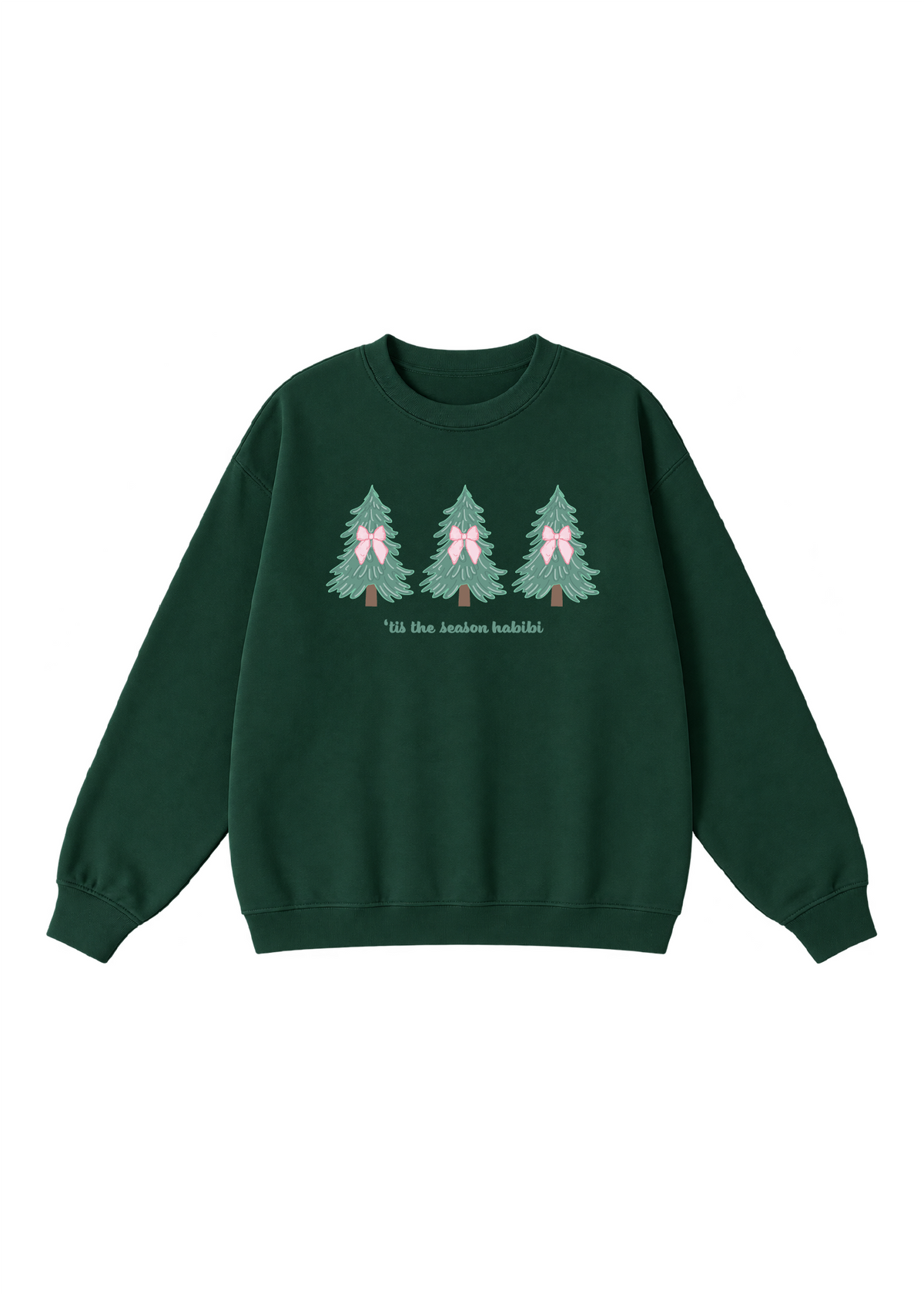 'Tis The Season Habibi- Coquette Christmas Tree Crewneck