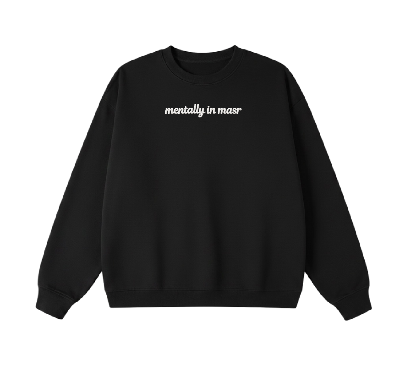 Embroidered Mentally In Masr Crewneck