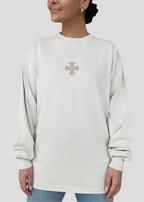 [DEAL TEE] Embroidered Unisex Mystery Coptic Cross Long Sleeve Tee