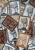 Nefertiti - Egypt Postage Stamp Vinyl Sticker