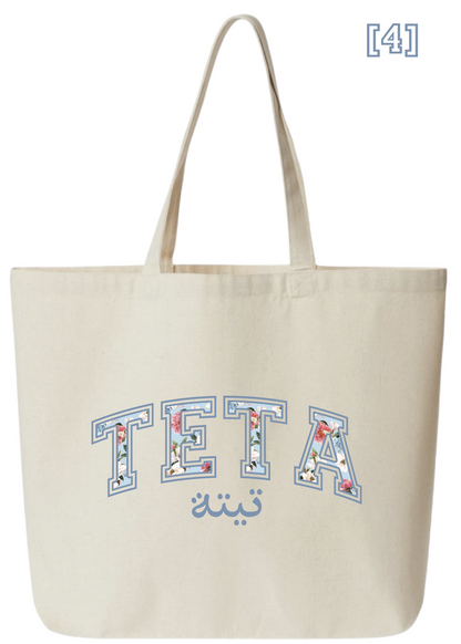 Floral Teta Jumbo Tote