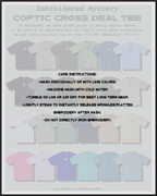 [DEAL TEE] Embroidered Unisex Mystery Coptic Cross Short Sleeve Tee