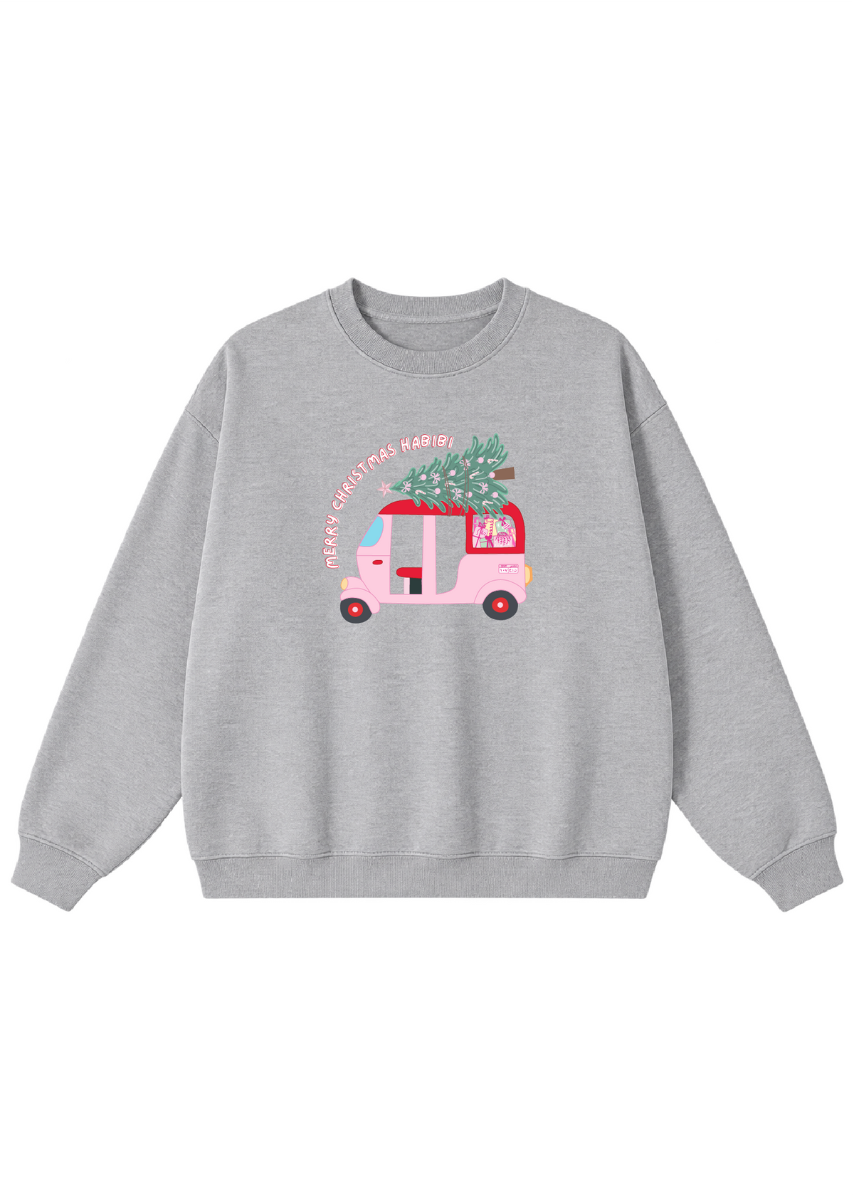Merry Christmas Habibi Tuk Tuk Crewnecks