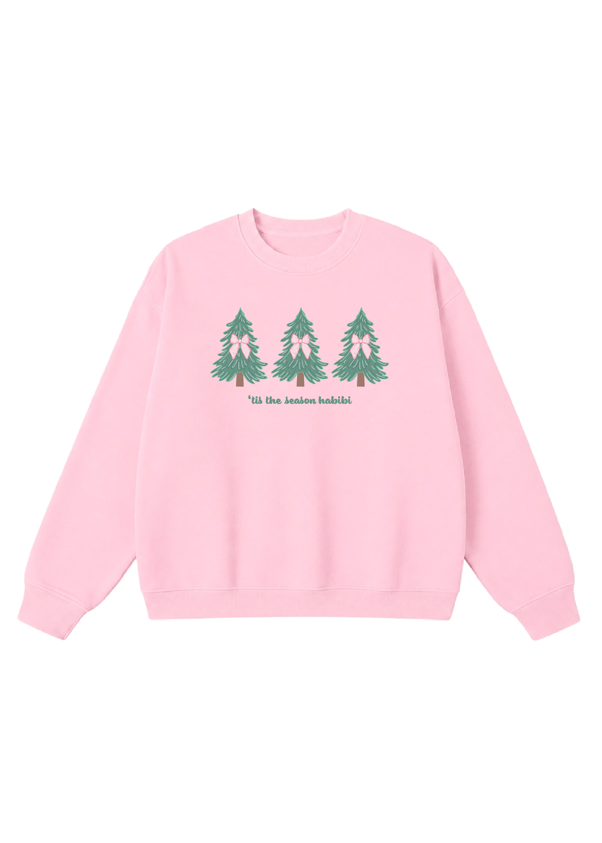 'Tis The Season Habibi- Coquette Christmas Tree Crewneck