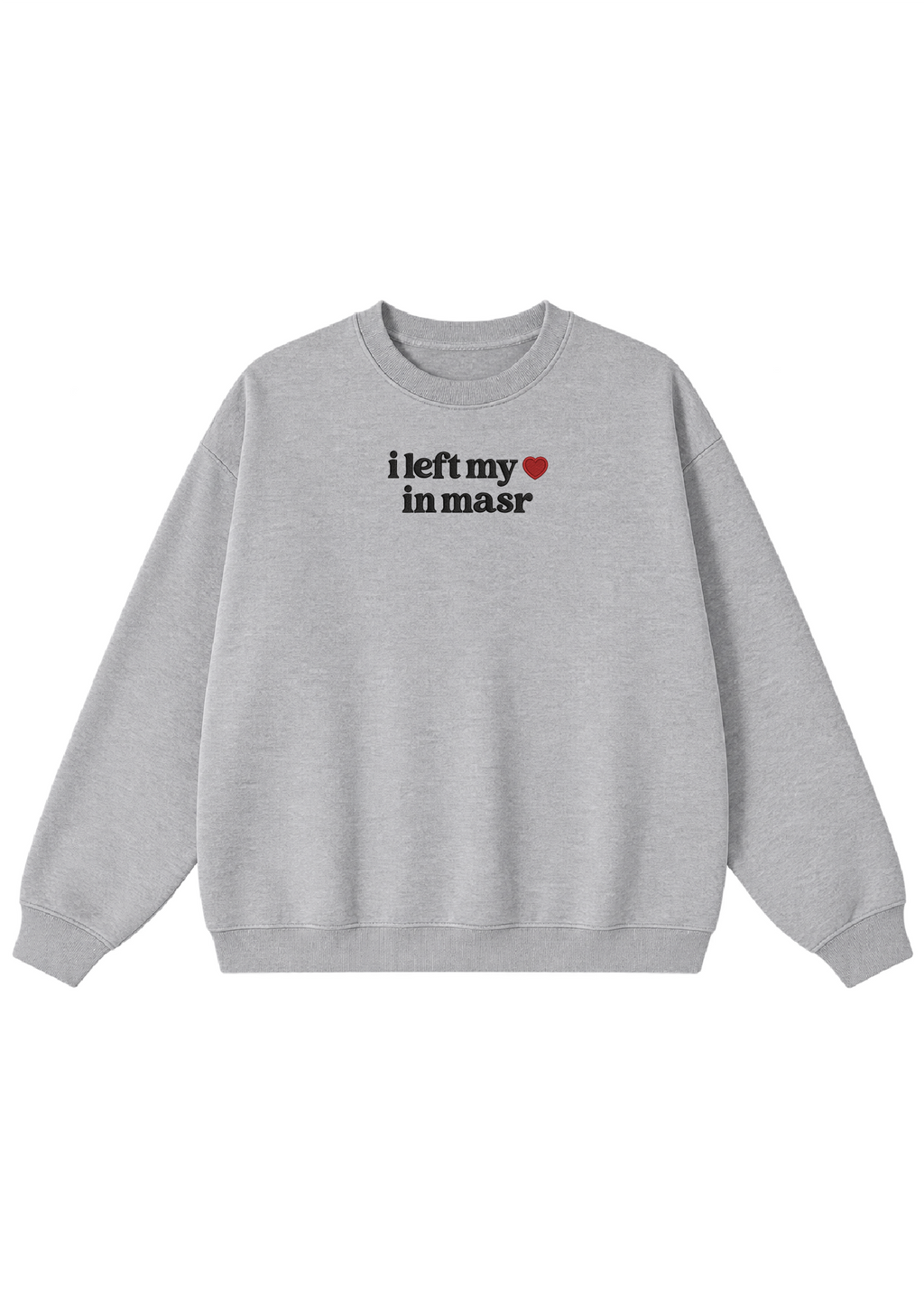 Embroidered I Left My Heart in Masr Crewneck