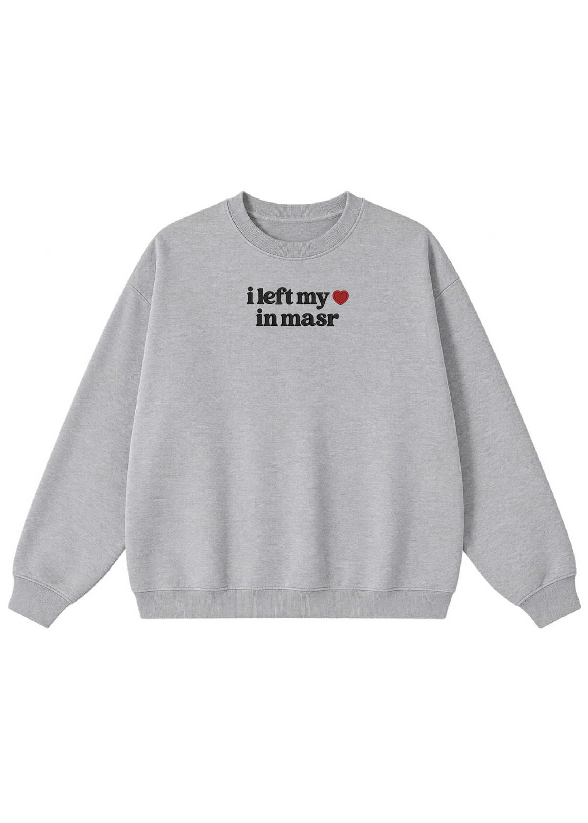 Embroidered I Left My Heart in Masr Crewneck