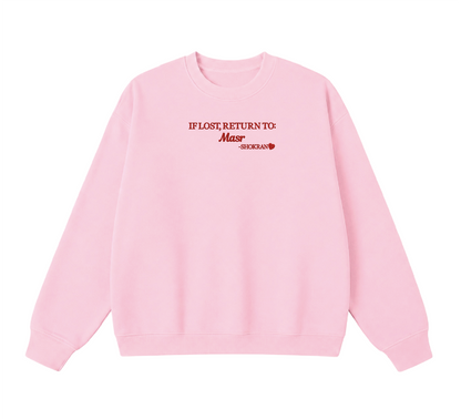 Embroidered If Lost, Return to Masr Crewneck