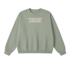 Embroidered Catching Flights to Masr is My Favorite Sport Crewneck