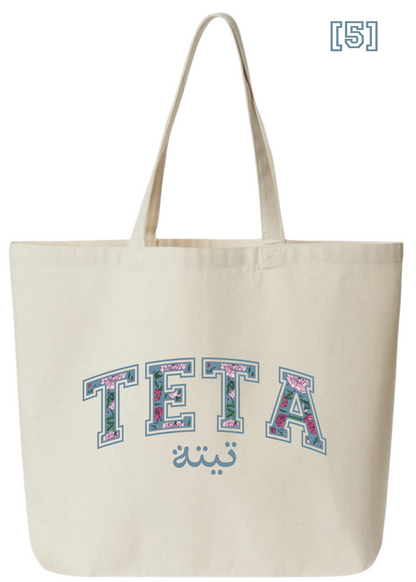 Floral Teta Jumbo Tote