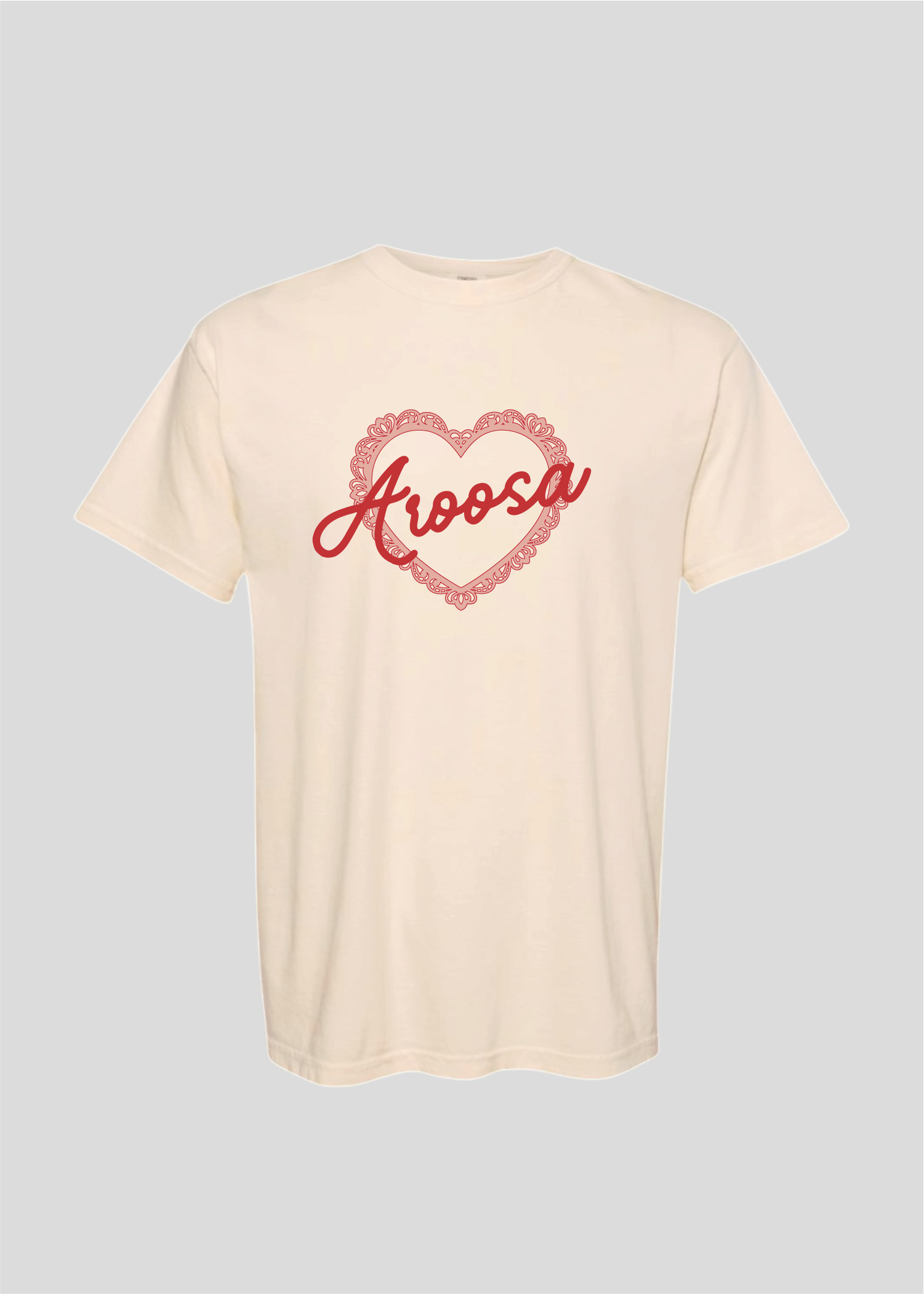 Vintage Scalloped Heart Aroosa Tee