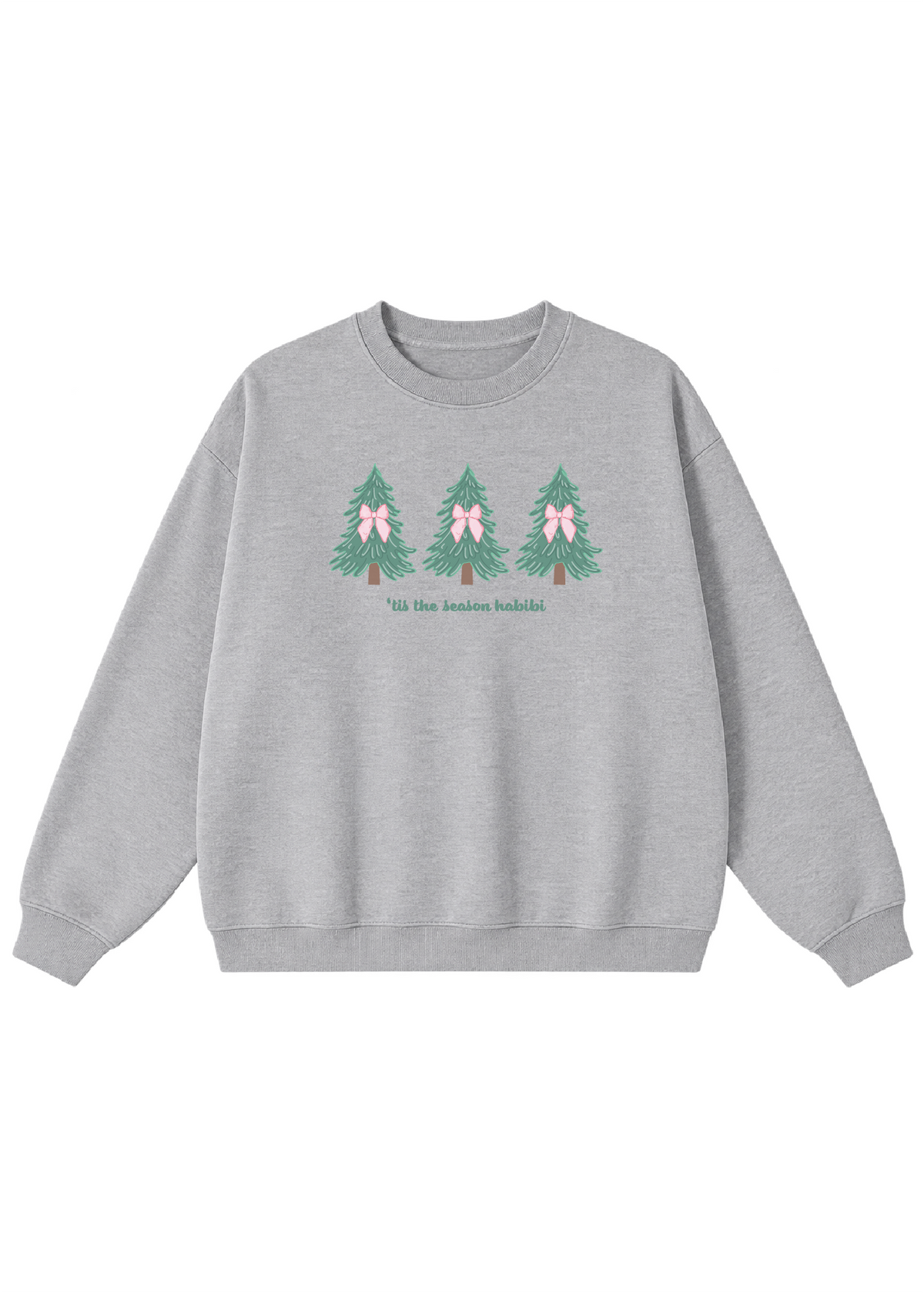 'Tis The Season Habibi- Coquette Christmas Tree Crewneck