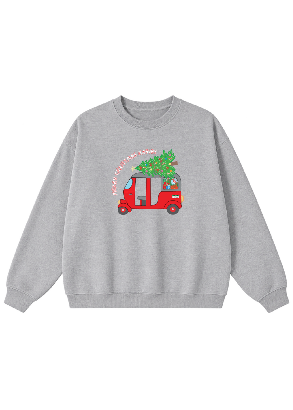 Merry Christmas Habibi Tuk Tuk Crewnecks