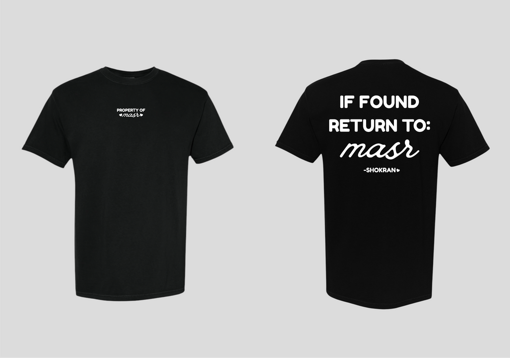 If Found Return to Masr Tee