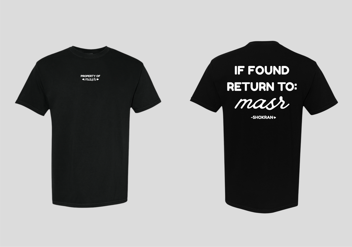 If Found Return to Masr Tee