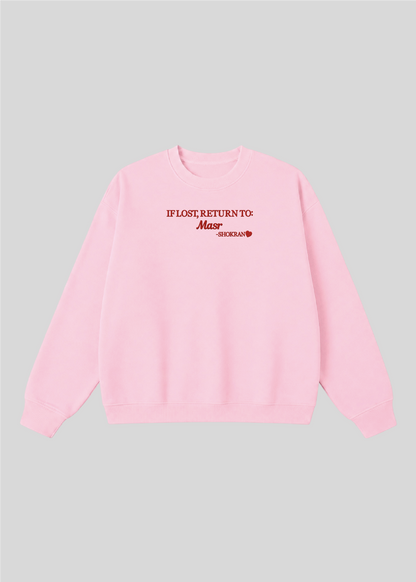 Embroidered If Lost, Return to Masr Crewneck