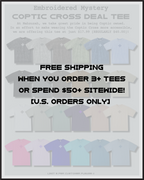 [DEAL TEE] Embroidered Unisex Mystery Coptic Cross Short Sleeve Tee
