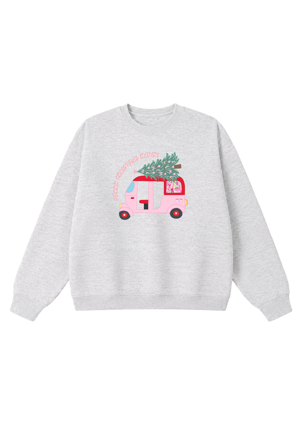 Merry Christmas Habibi Tuk Tuk Crewnecks
