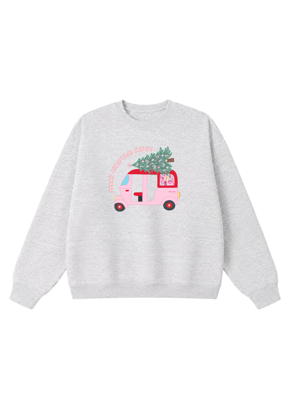Merry Christmas Habibi Tuk Tuk Crewnecks
