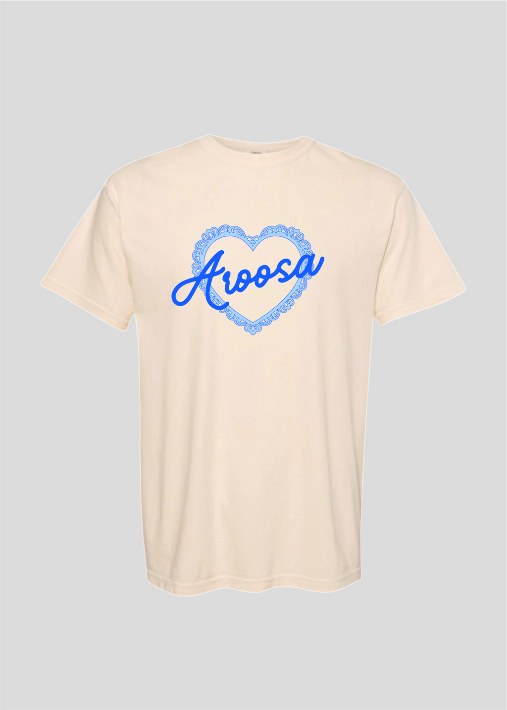 Vintage Scalloped Heart Aroosa Tee