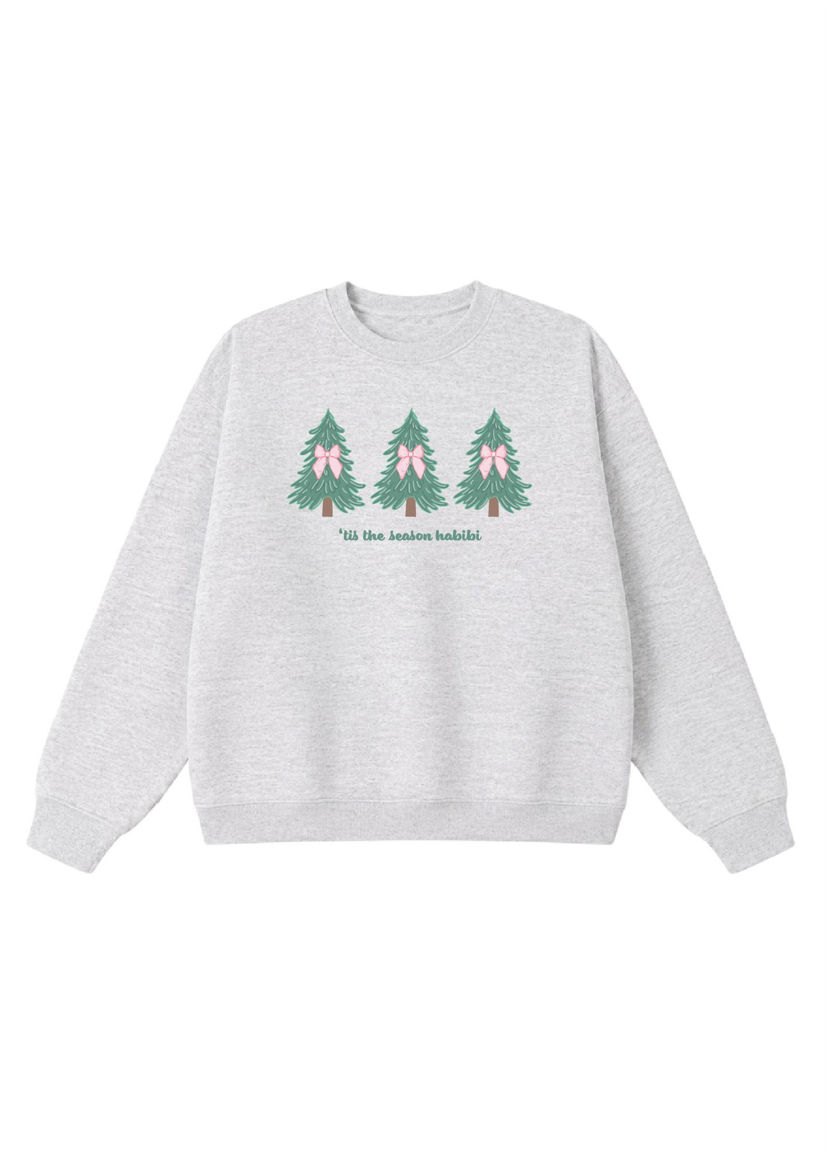 'Tis The Season Habibi- Coquette Christmas Tree Crewneck