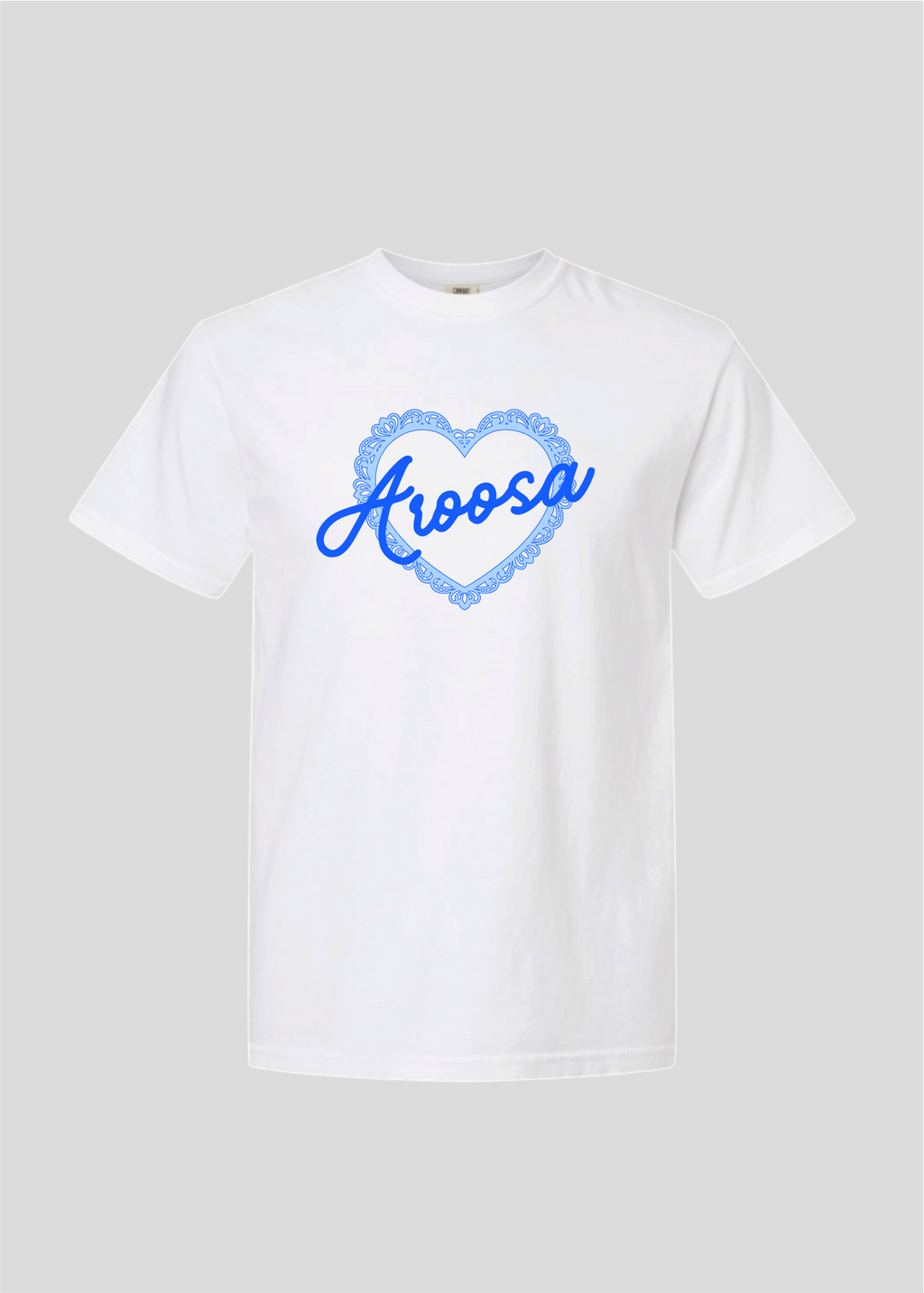 Vintage Scalloped Heart Aroosa Tee