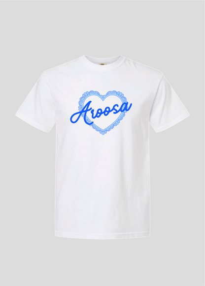 Vintage Scalloped Heart Aroosa Tee
