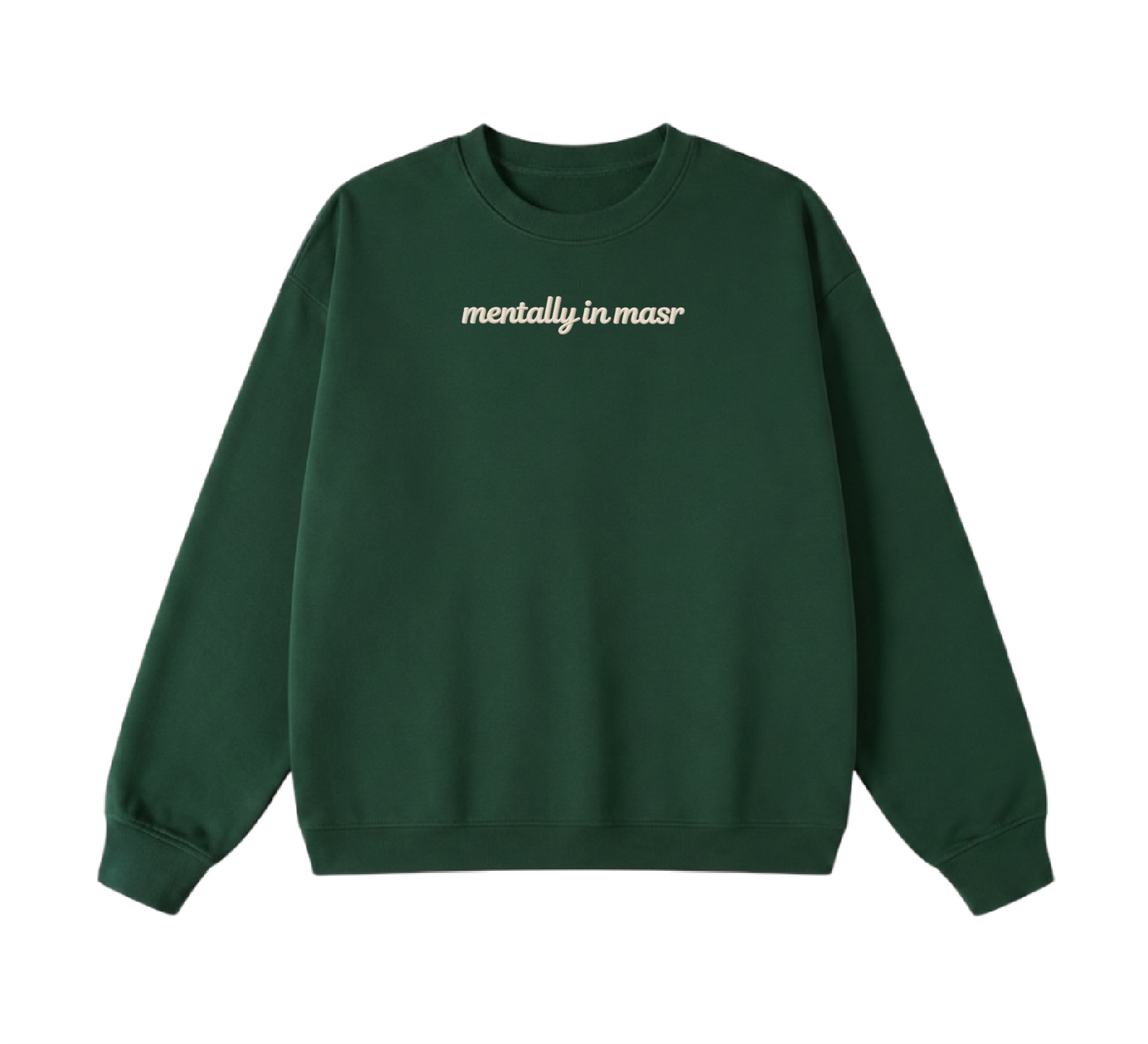 Embroidered Mentally In Masr Crewneck