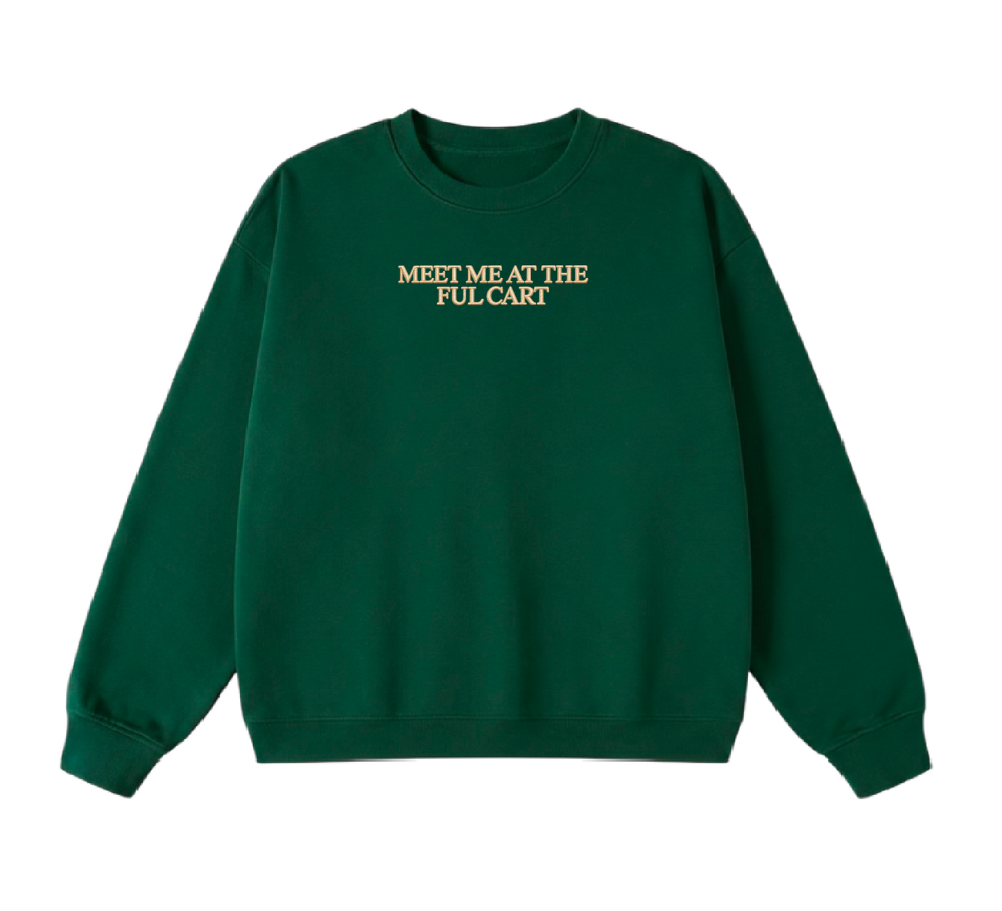 Embroidered Meet Me at the Ful Cart Crewneck