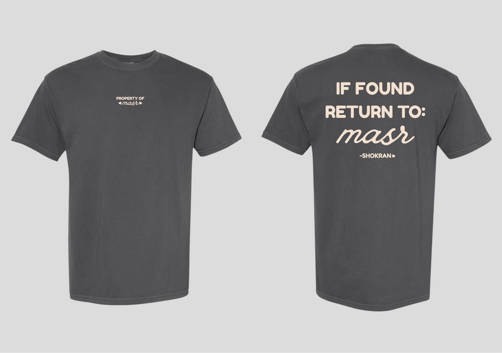 If Found Return to Masr Tee