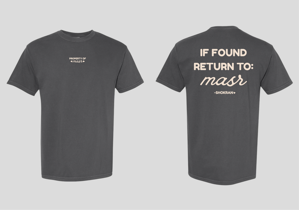 If Found Return to Masr Tee