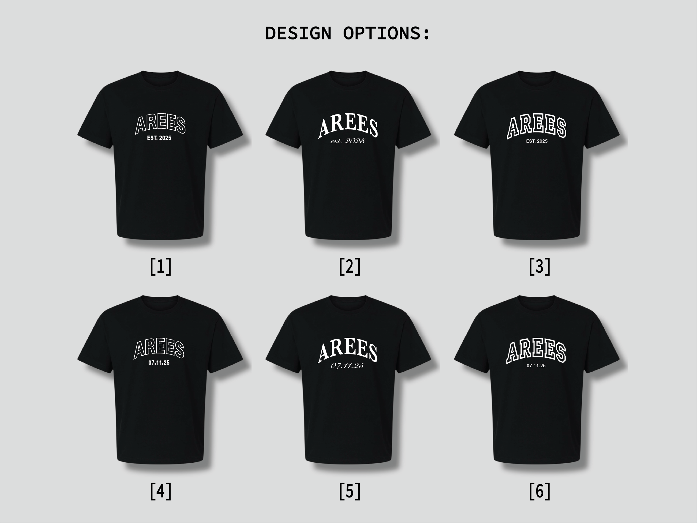 Arees [Groom] Tee with Custom Date