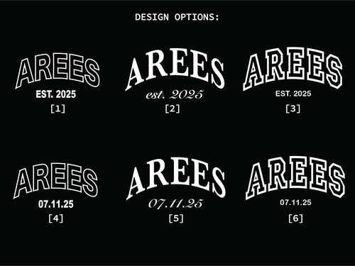 Arees [Groom] Tee with Custom Date