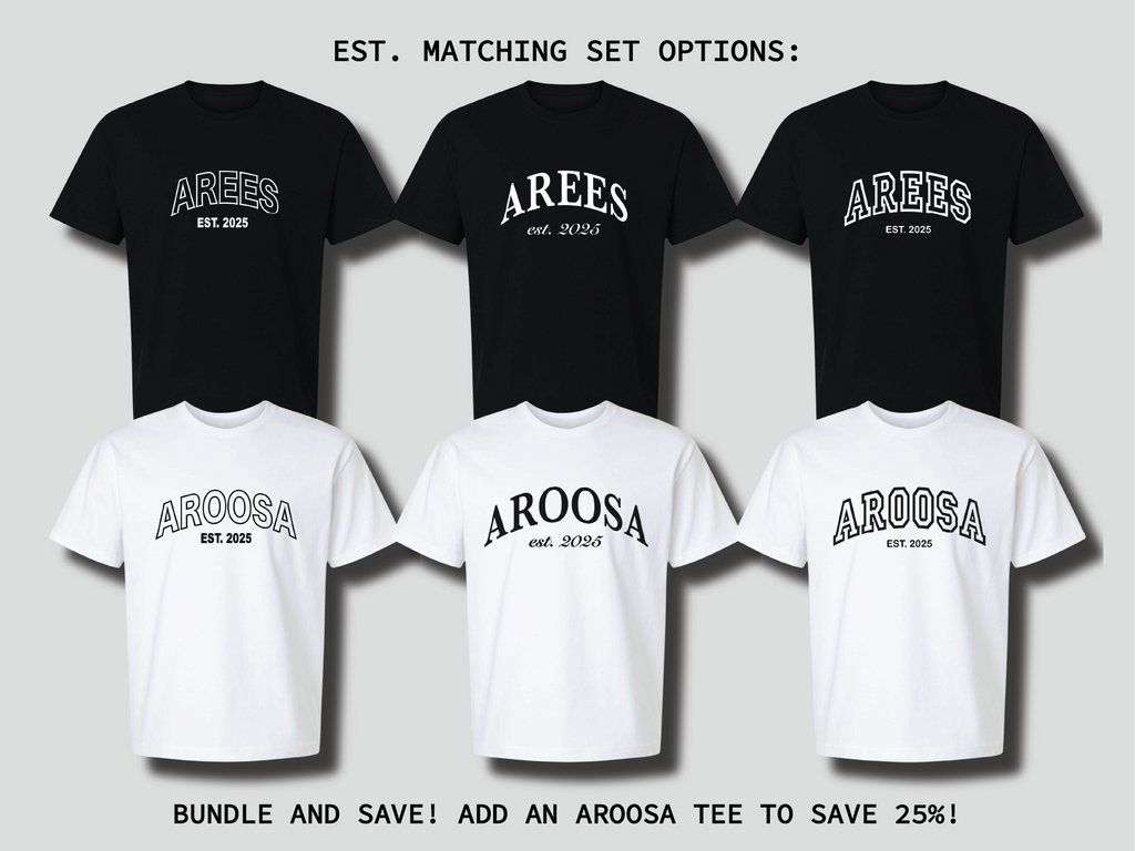 Arees [Groom] Tee with Custom Date