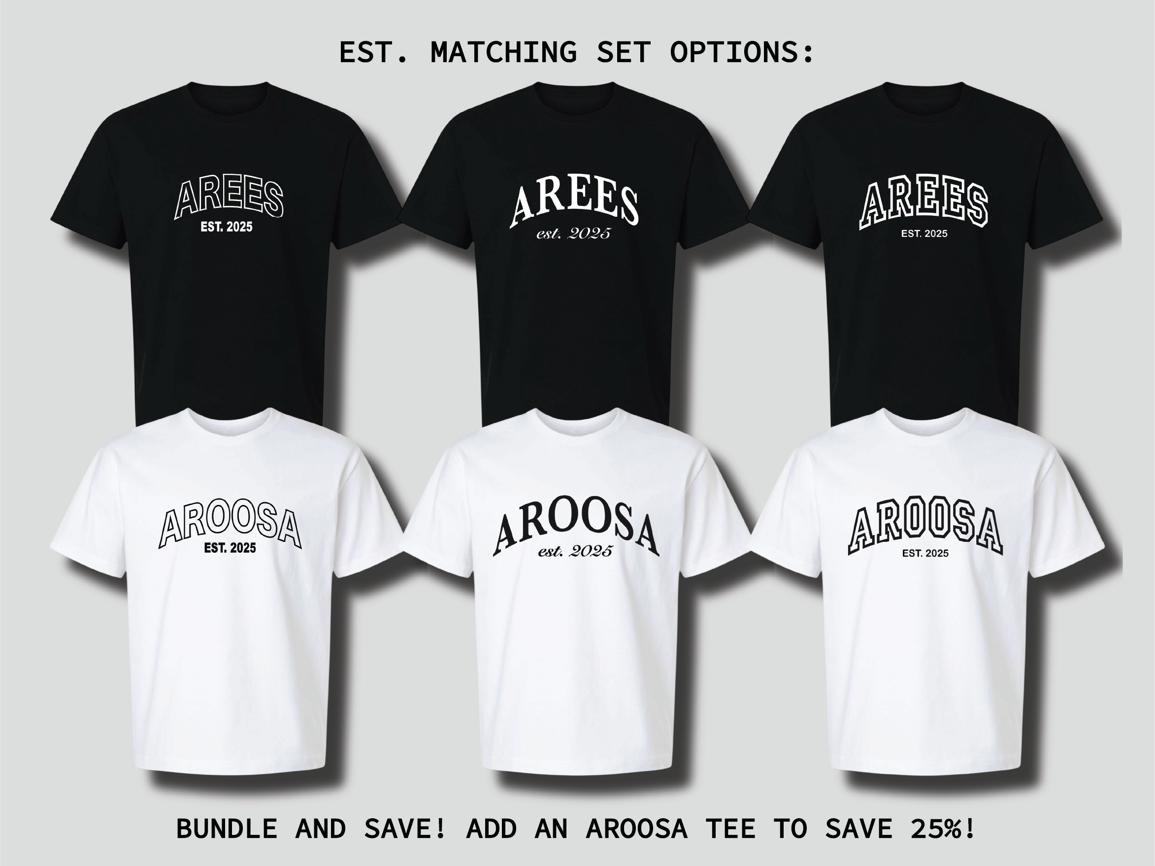 Arees [Groom] Tee with Custom Date