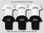 Aroosa [Bride] Tee with Custom Date