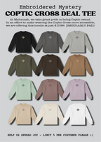 [DEAL TEE] Embroidered Unisex Mystery Coptic Cross Long Sleeve Tee