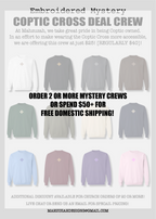 [DEAL CREW] Embroidered Unisex Mystery Coptic Cross Crewneck
