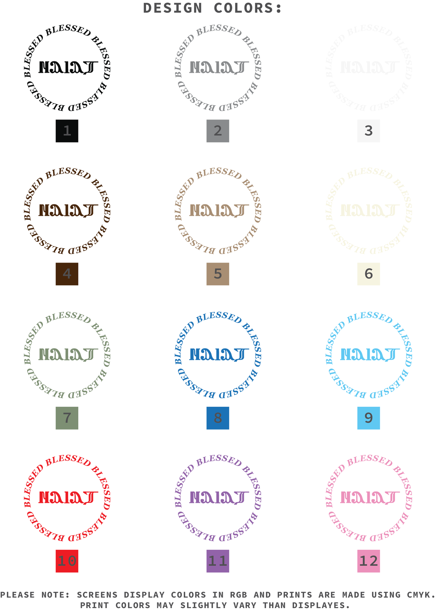 [CUSTOMIZABLE] Coptic Blessed Tees