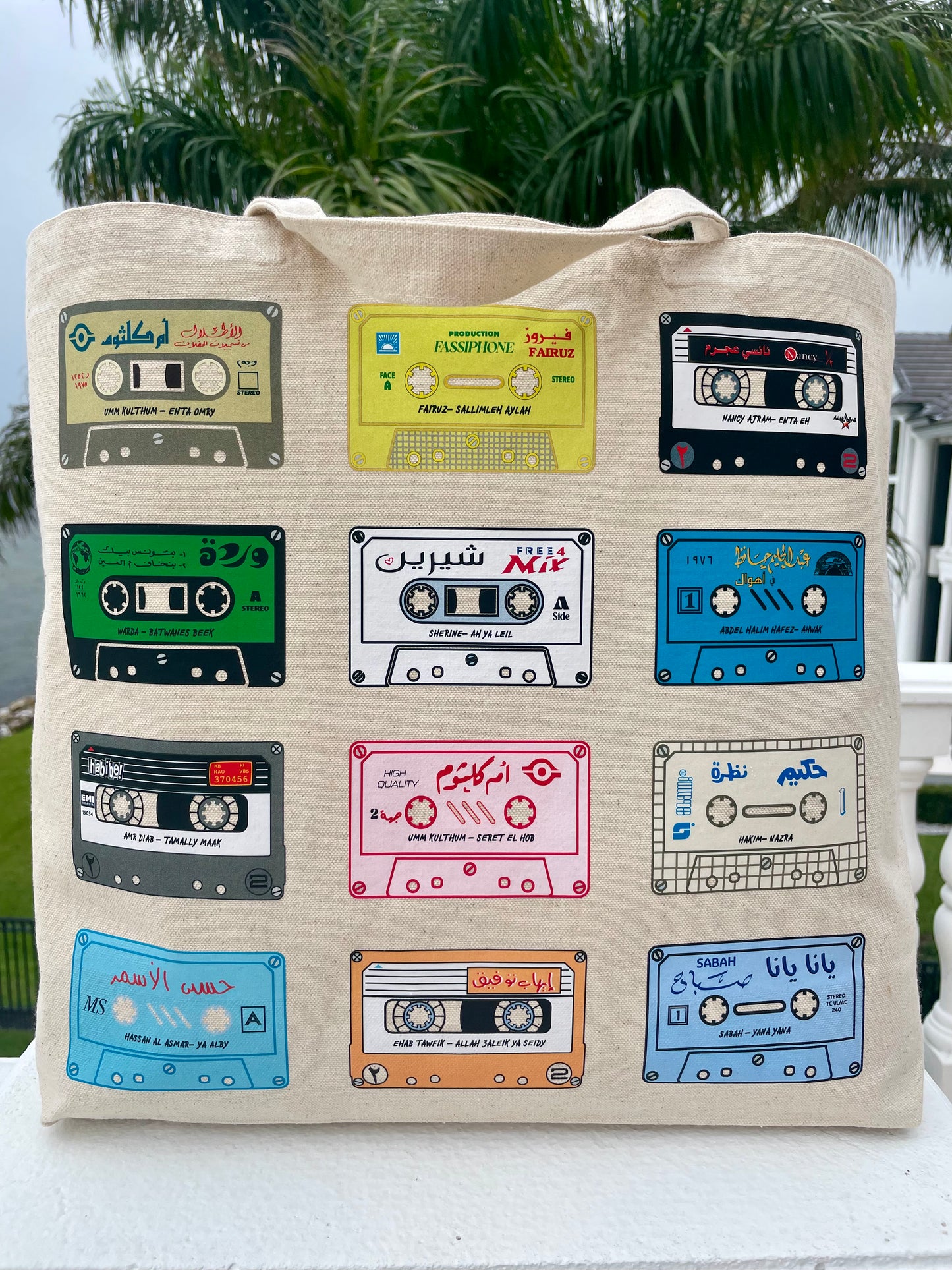 Arabic Cassette Collection Jumbo Tote