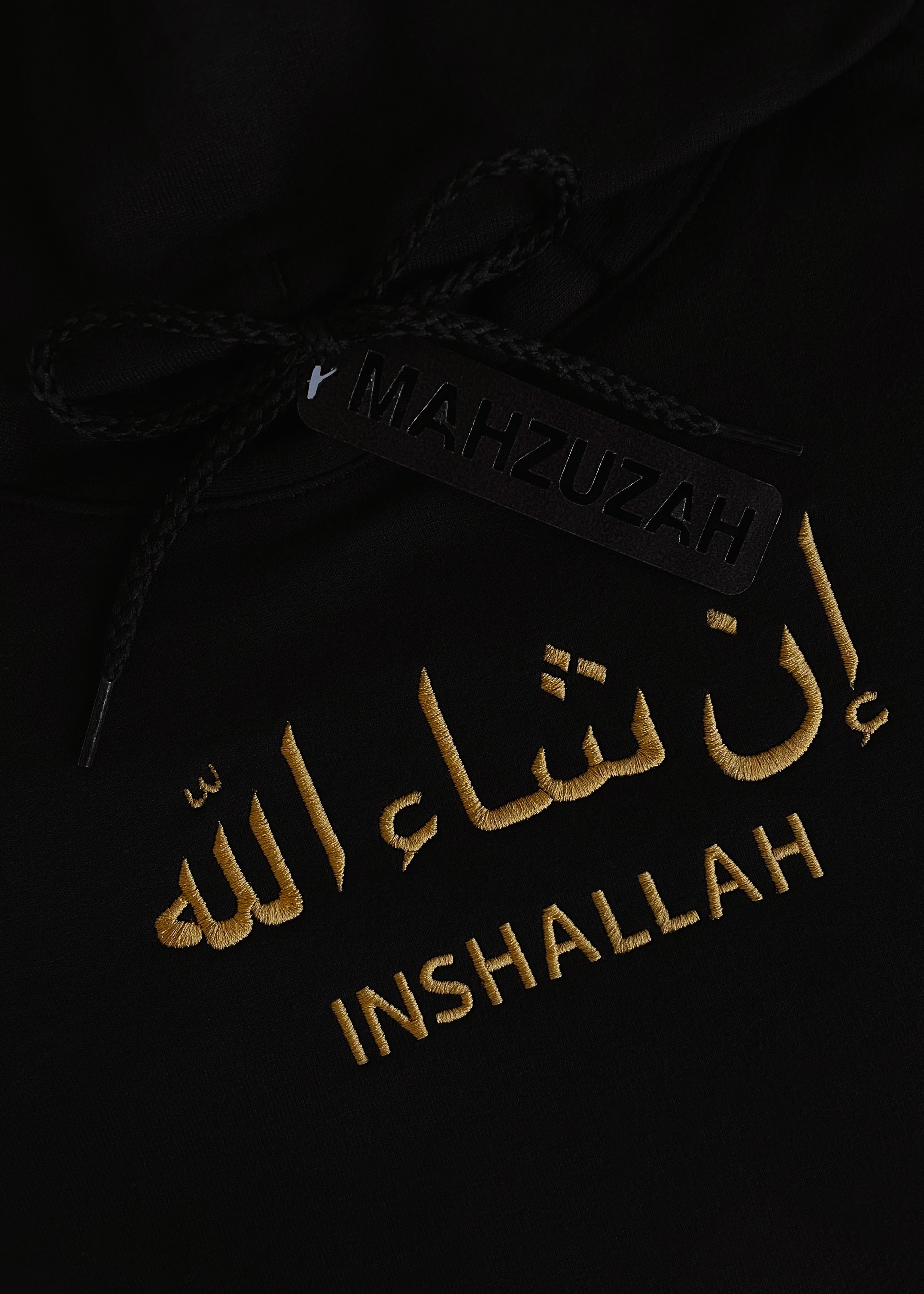 Embroidered Arabic and English God Willing/Inshallah Sweatshirts